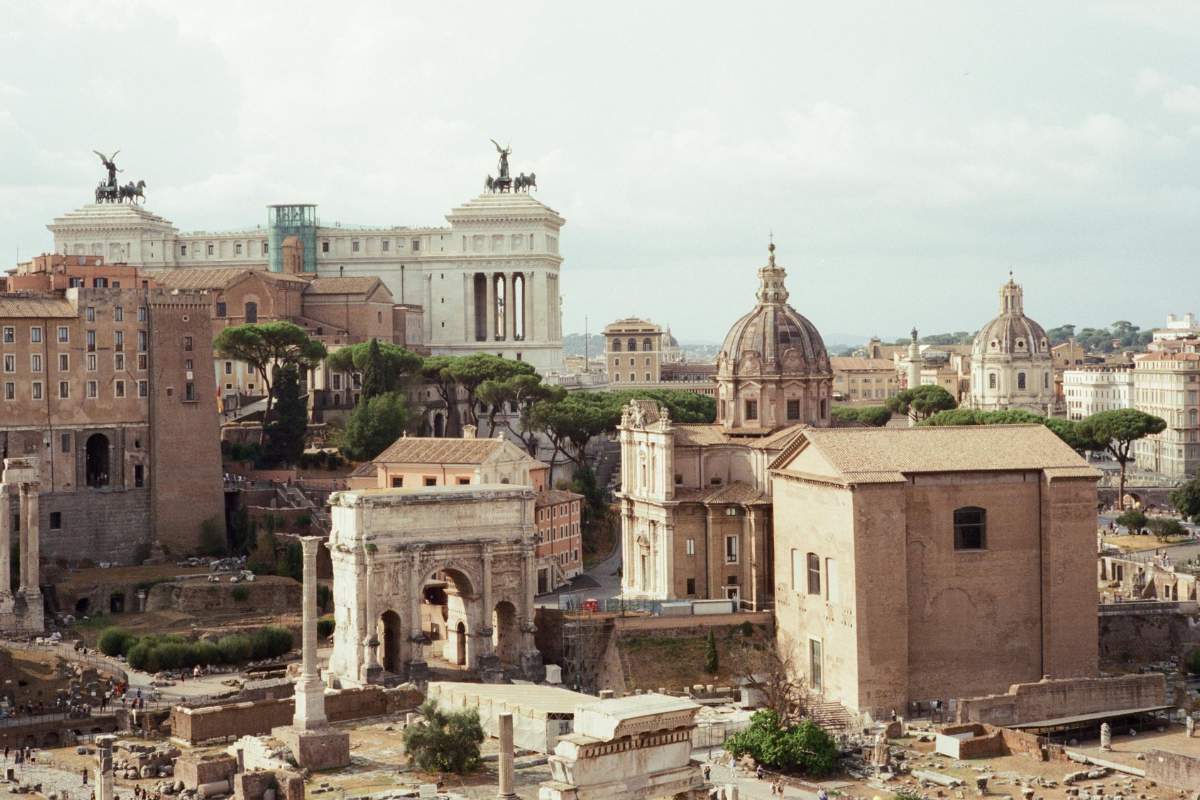 Rome Historic City View Scenic view of historic Rome near the best family apartments