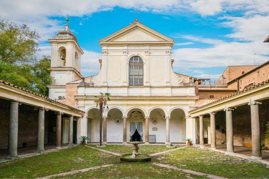 San Clemente Basilica courtyard and cloister Rome